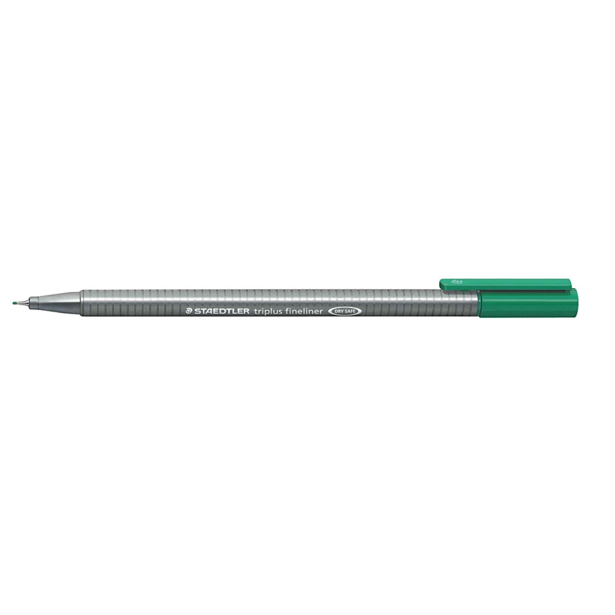 Staedtler Triplus 334 Fineliner Pen Green - Pack of 10